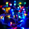 Crystalline  toldható fényfüzér 100 LED, 800 cm, Színes, átlátszó kábel, Kül- és beltéri