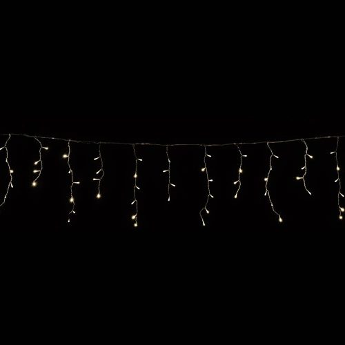Crystalline závesná cencúľová reťaz 300 x 40 cm, 100 LED, teplá biela, priehľadný kábel, Vhodná na vonkajšie aj vnútorné použitie