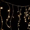 Crystalline závesná cencúľová reťaz 300 x 40 cm, 100 LED, teplá biela, priehľadný kábel, Vhodná na vonkajšie aj vnútorné použitie