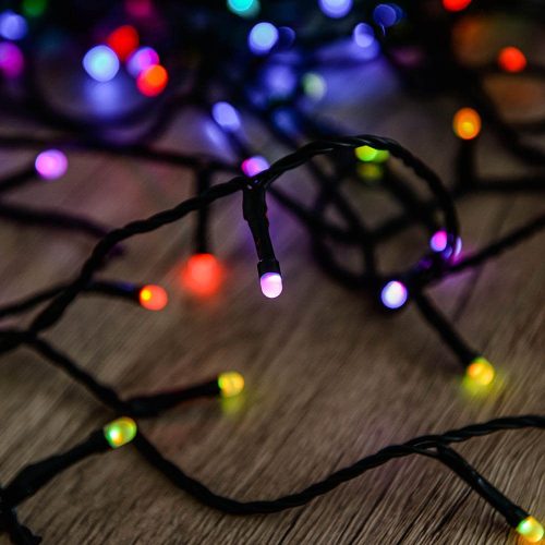 Dekortrend Heylight inteligentná svetelná reťaz, 1200 cm, 120 RGB LED, čierny kábel