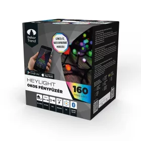   Dekortrend Heylight okos fényfüzér, 160 RGB LED, 1600 cm, fekete kábel