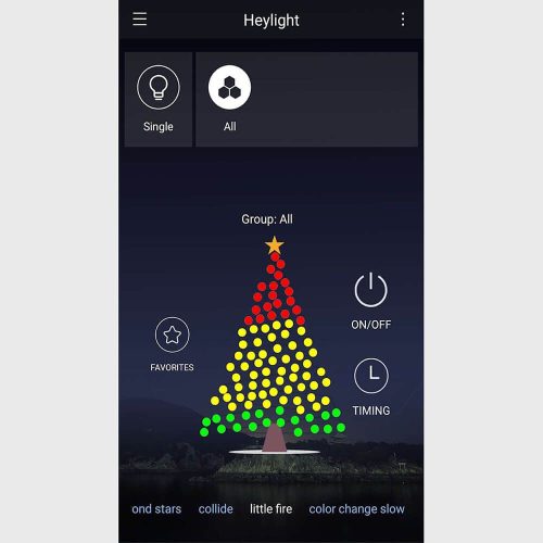 Dekortrend Heylight inteligentná svetelná reťaz, 1600 cm, 160 RGB LED, čierny kábel