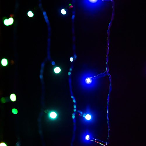 Dekortrend Heylight inteligentná svetelná záclona, 90 x 200 cm, 200 RGB LED, čierny kábel, IP44, ovládanie na Bluetooth