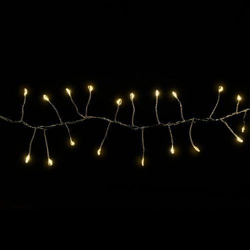 Girlanda Vílie svetielka,  strieborný kábel, teplá biela, 300 cm, 300 LED