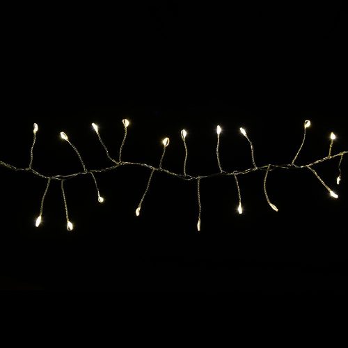 Girlanda Vílie svetielka, strieborný kábel, studená biela, 300 cm, 300 LED