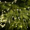 Girlanda Vílie svetielka, strieborný kábel, studená biela, 700 cm, 700 LED