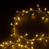 Tündérfény girland, ezüst kábel, meleg fehér, 20 m, 1000 LED