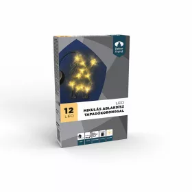  Dekortrend Mikulás ablakdísz tapadókoronggal, 12 x 20 cm, 12 LED meleg fehér, elemes