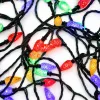 Színes kristálycsepp LED fényfüzér, 80 LED, 7,9 m, időzítővel 