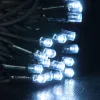 Meteor svetelný záves, studená biela, čierny kábel, 200 x 100 cm, 480 LED