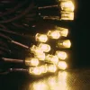 Meteor svetelný záves, teplá biela, čierny kábel, 200 x 100 cm, 480 LED