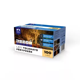   Dekortrend Kültéri toldható 50 LED fényfüzér, Meleg fehér, 500 cm