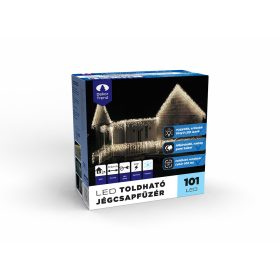   Dekortrend Vonkajšia LED cencúľová reťaz, Studená biela, 300 x 40 cm, 101 LED