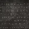 Dekortrend Kültéri toldható 140 LED fényfüggöny, Meleg fehér, 100 x 200 cm