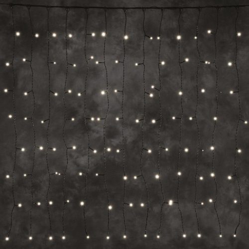 Dekortrend Vonkajšia LED svetelná záclona, Teplá biela, 200 x 100 cm, 140 LED