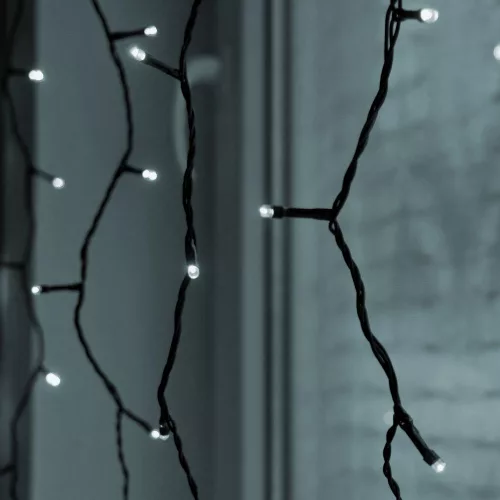 Dekortrend Vonkajšia LED svetelná záclona, Studená biela, 100 x 400 cm, 280 LED