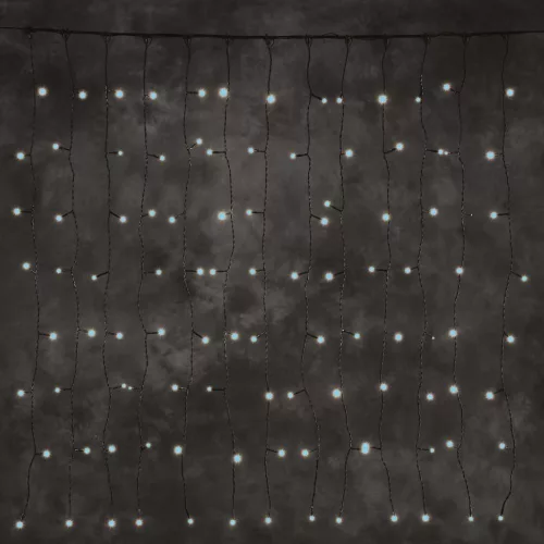Dekortrend Vonkajšia LED svetelná záclona, Studená biela, 100 x 400 cm, 280 LED