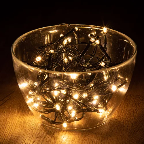 Dekortrend Kültéri toldható 197 LED jégcsapfüzér, Meleg fehér, 600 x 40 cm