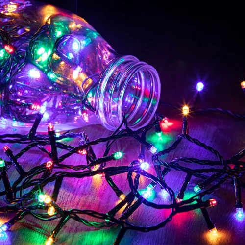 Dekortrend Kültéri toldható 100 LED fényfüzér, Multi, 1000 cm