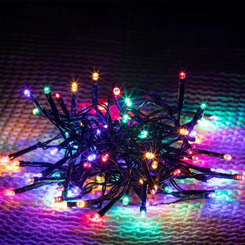 Dekortrend Kültéri toldható 100 LED fényfüzér, Multi, 1000 cm
