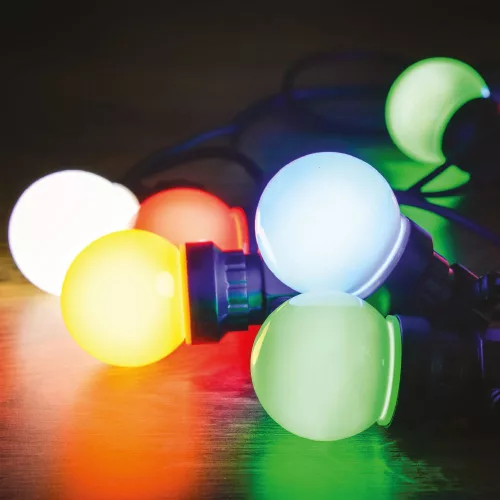 Záhradná párty svetelná reťaz 500 cm, 10 LED