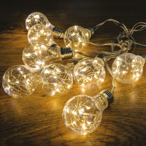 Letná noc svetelná reťaz 500 cm, 10 LED