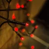 LED fényfüzér, piros, 640 cm, 80 LED