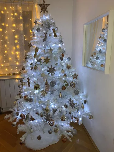 Wonder White umelý vianočný stromček - biely vianočný stromček 150 cm
