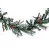 Winter Garland - műfenyő girland magyal és hópermet dekorral 270 cm