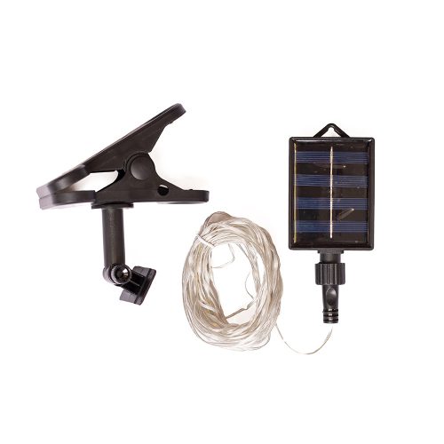 Dekortrend Solárna svetelná reťaz, 70 LED, teplá biela, s klipmi