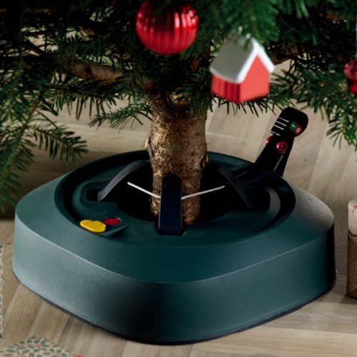 Pinebox stojan na vianočný stromček s pedálom, zelený