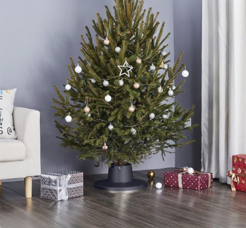 Ringo stojan na vianočný stromček, sivý