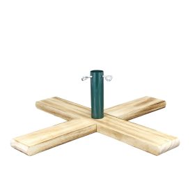   Crosswood umelý vianočný stromčekový stojan, zelená podporná tyč, prírodný stojan na stromček